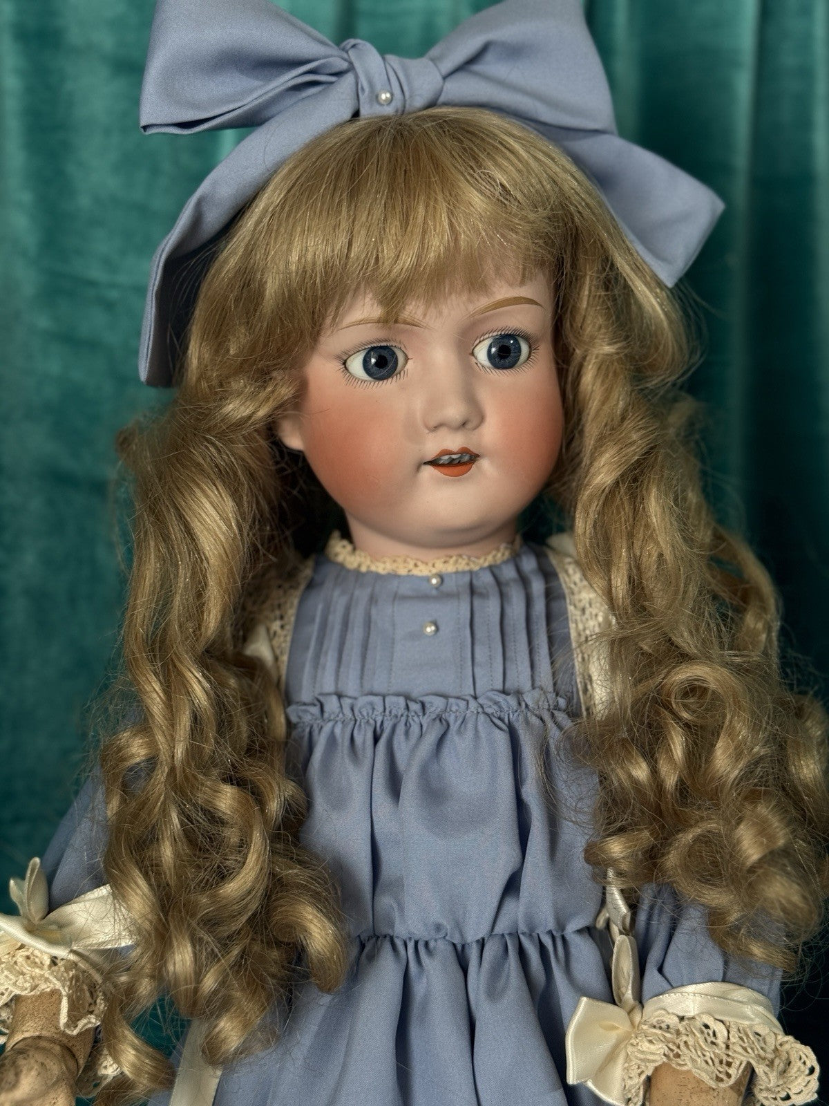 Antique Japan Bisque Head Morimura Brothers 25” Girl Doll