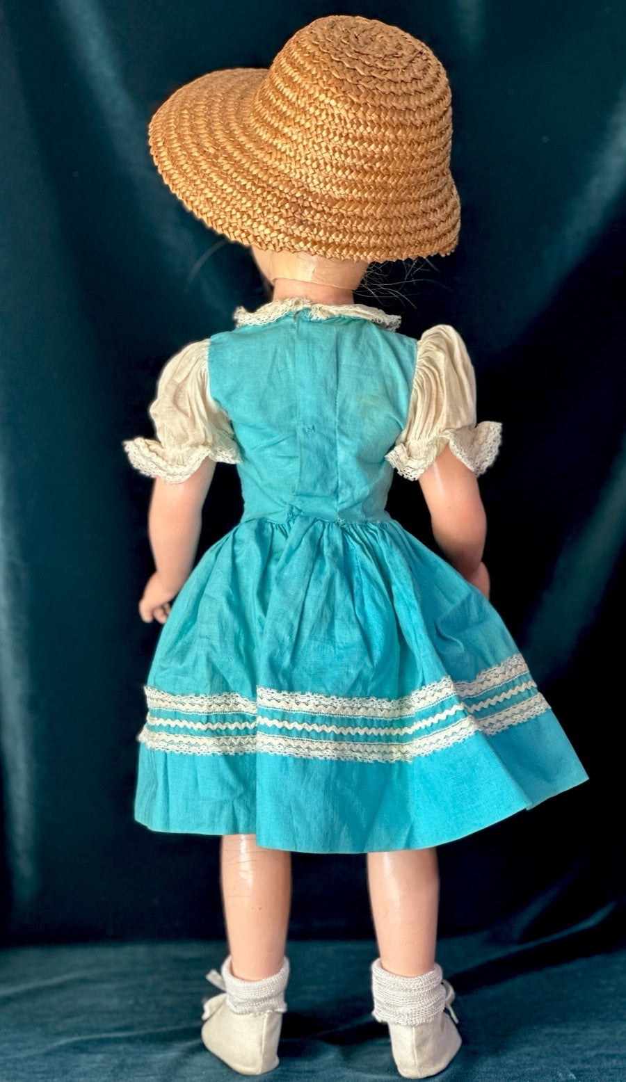 Rare Vintage 1940’s Composition 20” Monica Hollywood Doll For Restoration