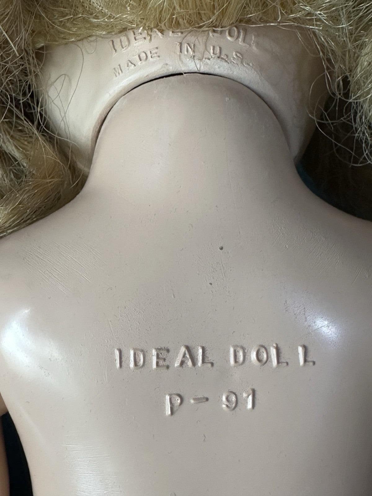 Lot Of 2 Vintage Hard Plastic Ideal Toni Dolls P-90 And P-91