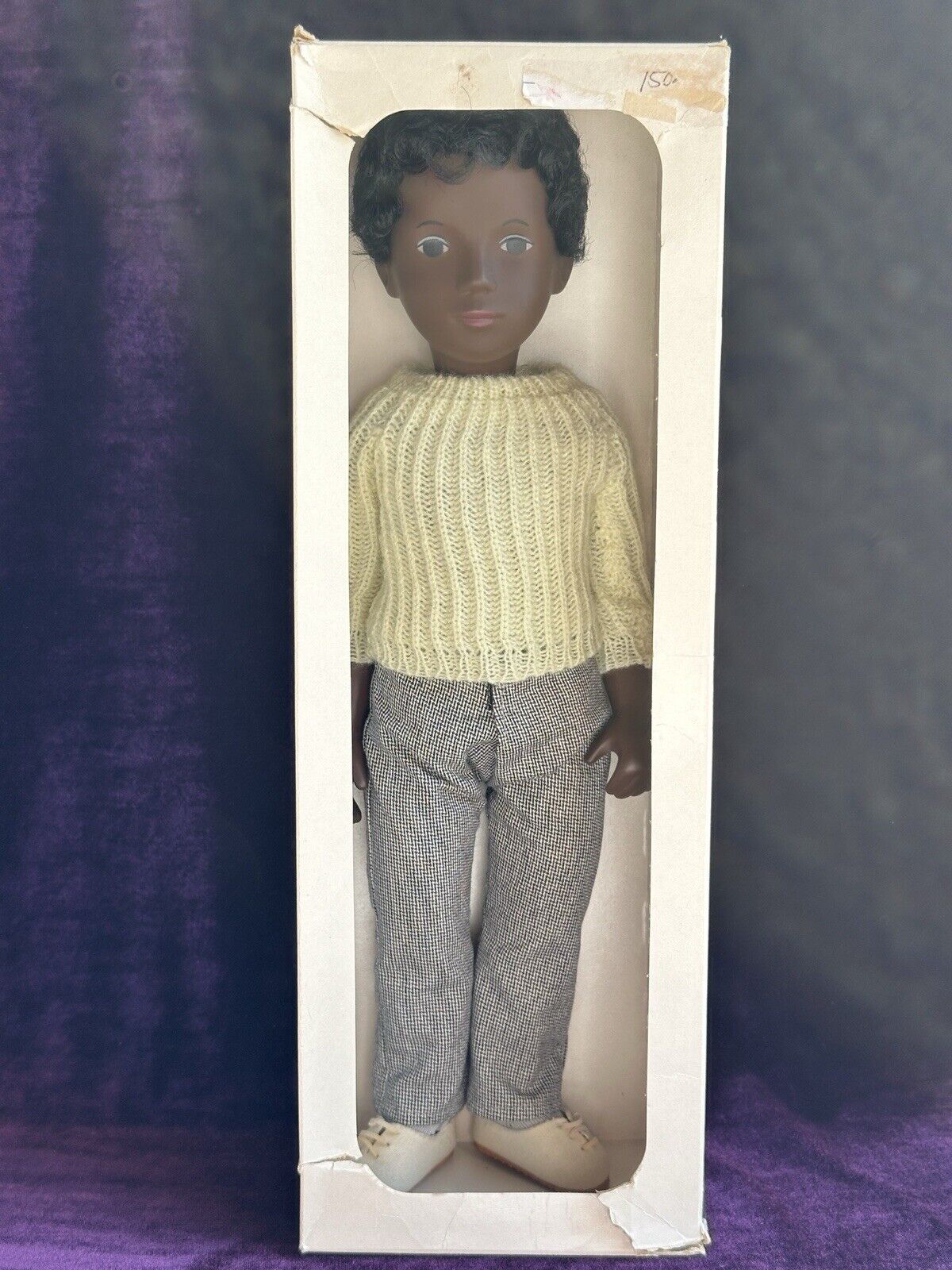 Collectible Vinyl Trendon Sasha Caleb 318 Boy Doll Made In England with Box