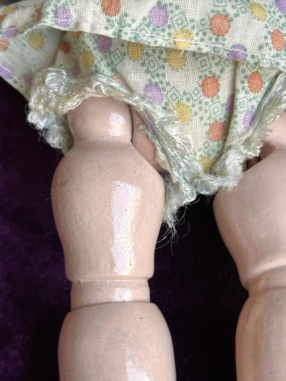Vintage American 11” Joseph Kallus Cameo Composition Wood Joy Doll