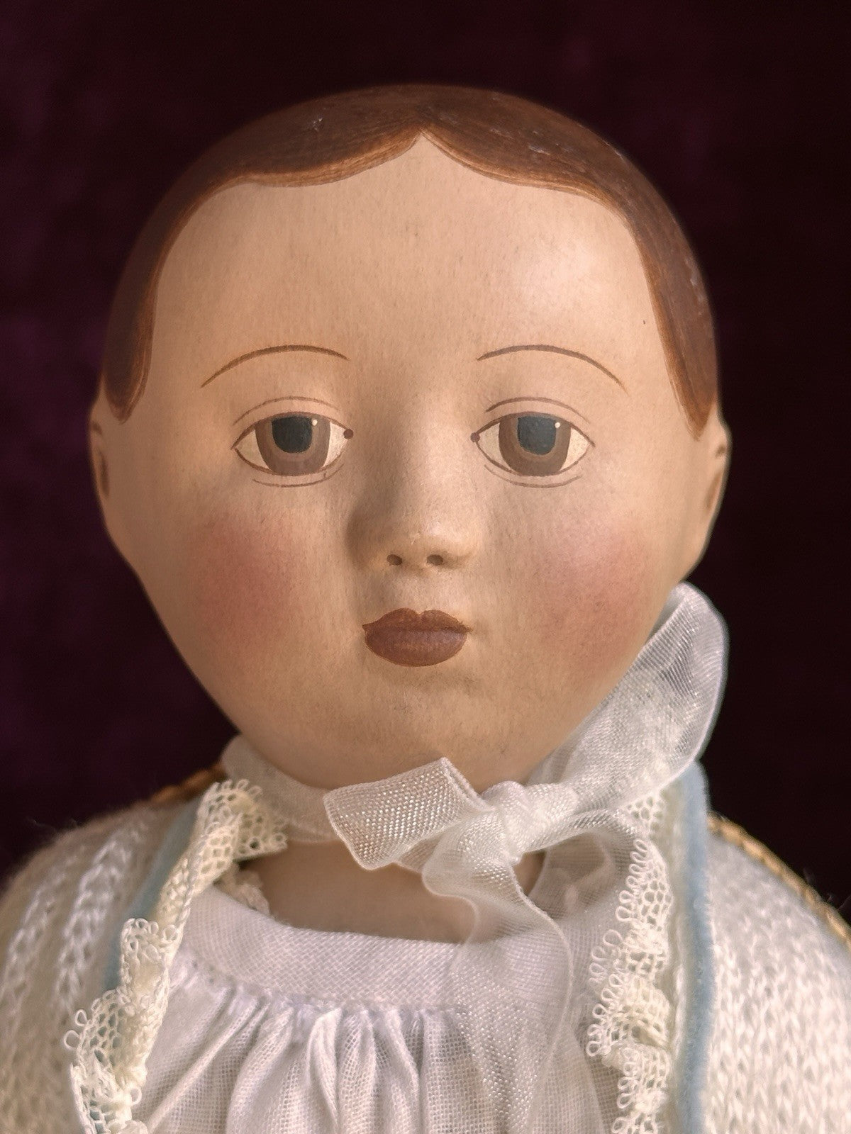 Collectible 10.5” UFDC Artist Gail Wilson Izannah Walker Repro Cloth Doll