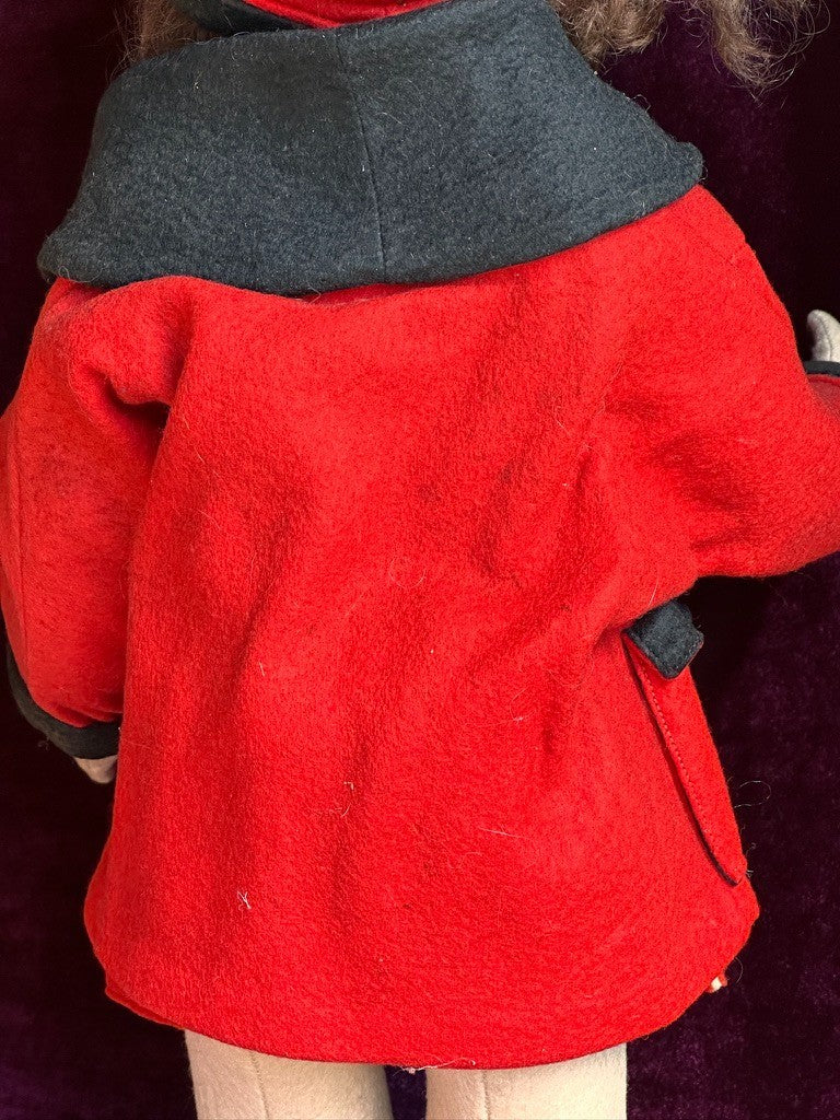 Vintage Italian 20” Early Lenci 109 Felt Cloth Doll
