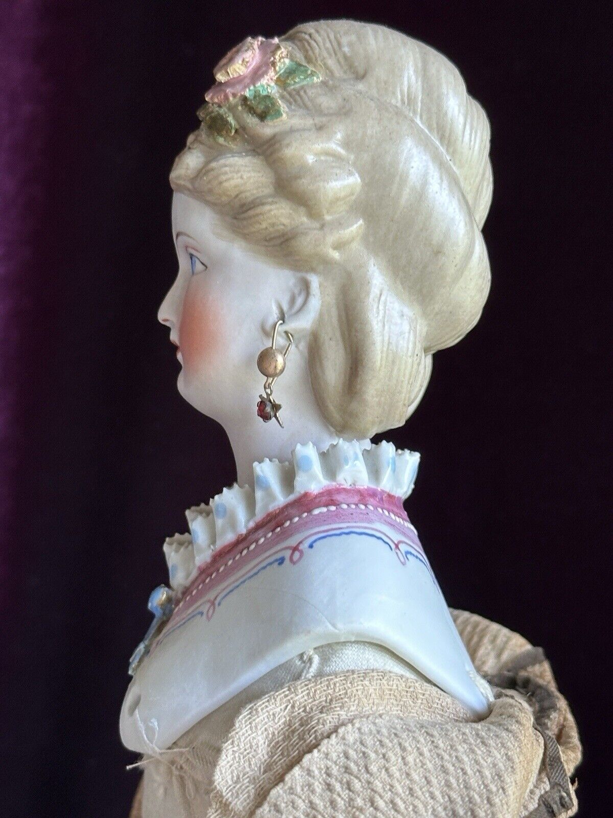Antique German 16” Dornheim, Koch & Fischer Parian Dresden Parian Fashion Doll