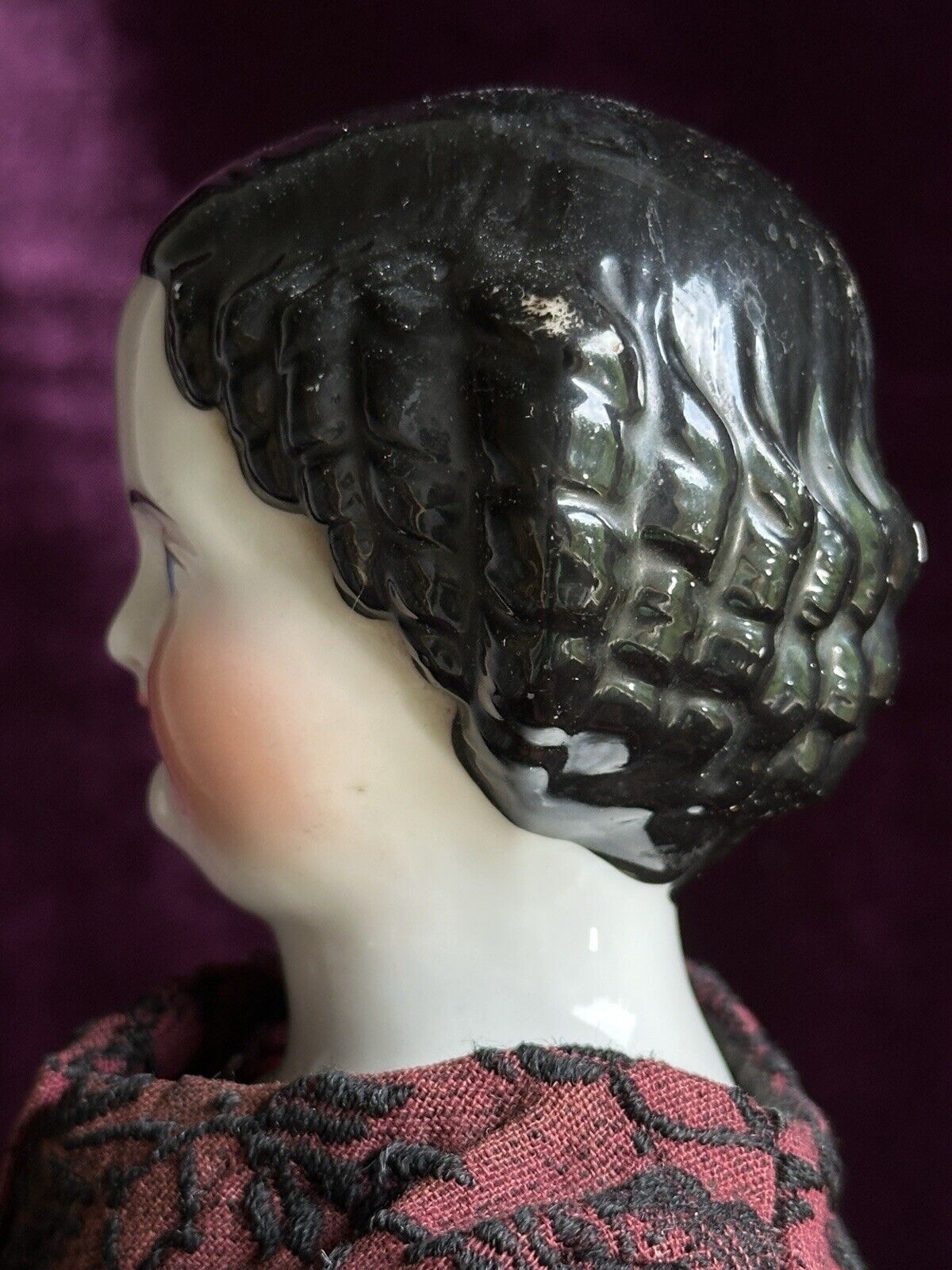 Antique German 19” Flat Top Highbrow China Shoulder Head Young Lady Doll