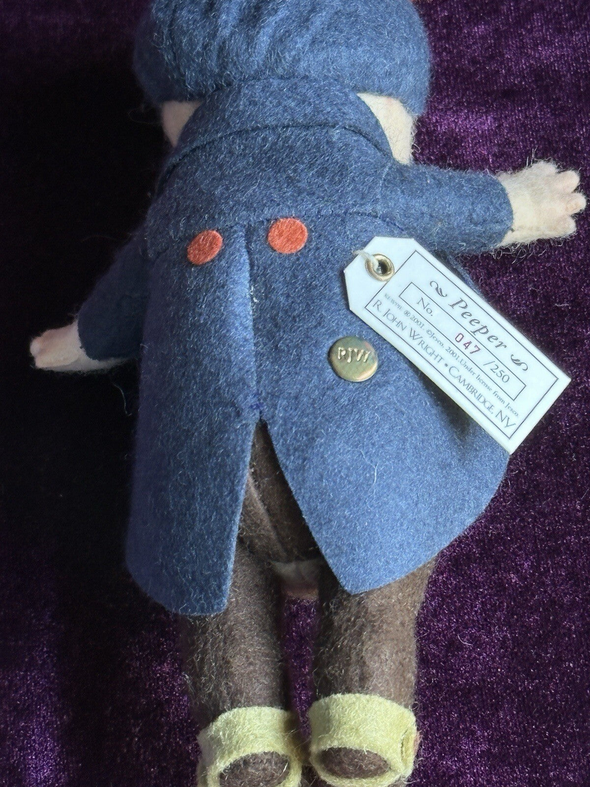 Collectible 6” John Wright Peeper Kewpie Bug Felt Doll in Box LE 250