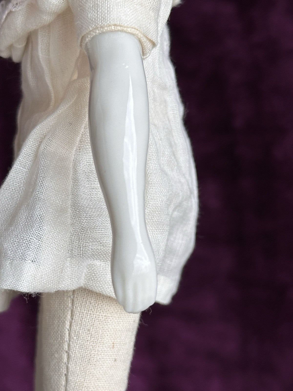 Vintage Petite 9.5” Reproduction of Antique German Lydia China Doll