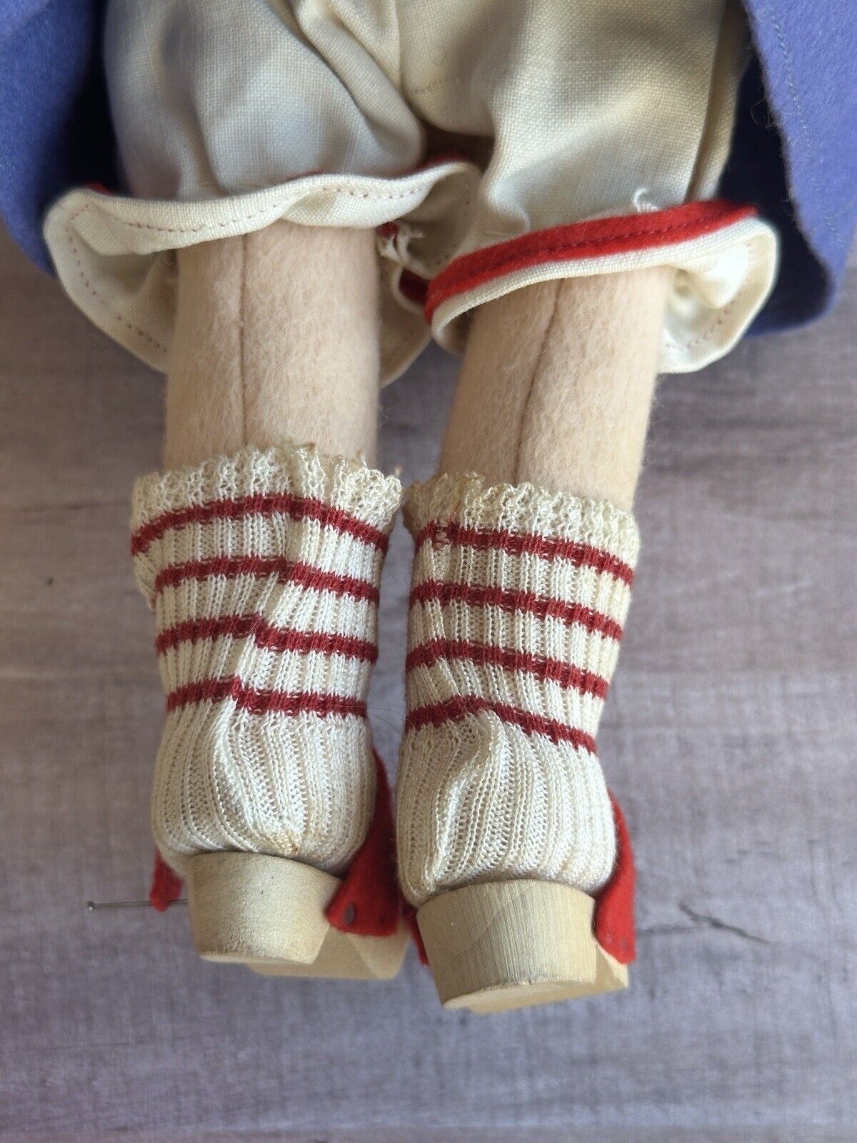 Vintage Italian 11” Lenci BC Model Cloth Felt Girl Doll