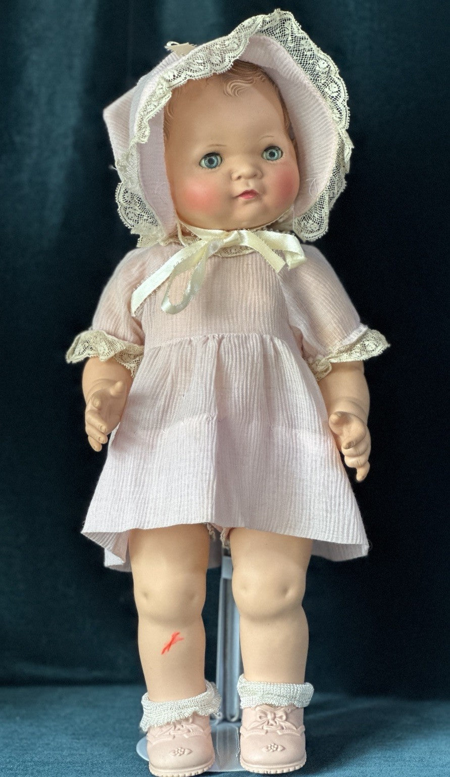 Vintage 1950’s American Character Toodles 16” Vinyl Doll Molded Hair