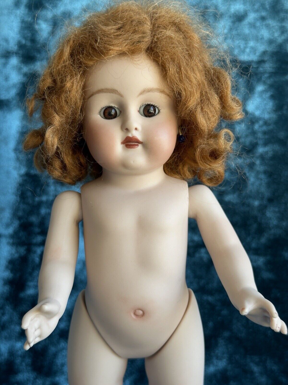 All Porcelain 9.5” Reproduction of Antique German Kestner Mignonette Doll