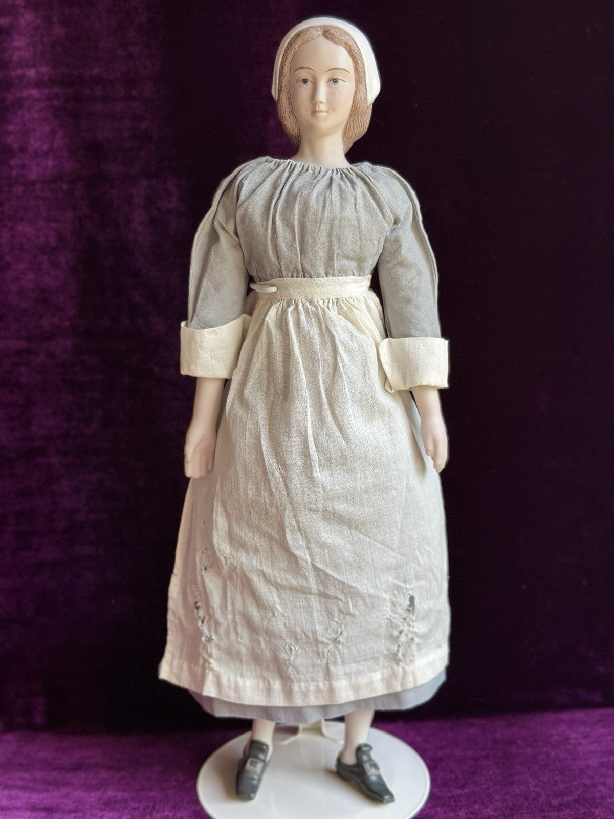 Vintage Porcelain 16" UFDC Artist Diana Crosby Ye Boston Maid Cloth Doll