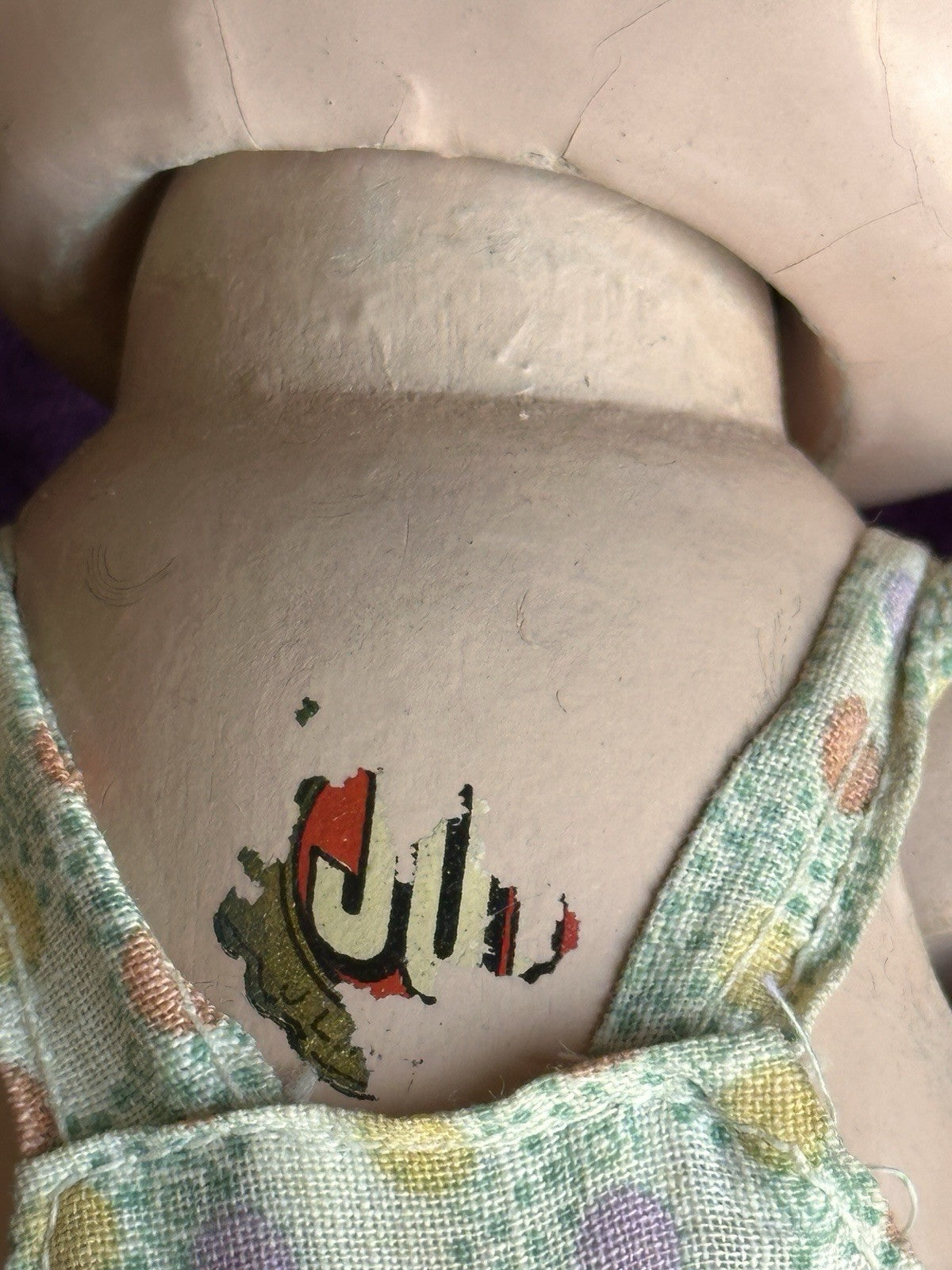 Vintage American 11” Joseph Kallus Cameo Composition Wood Joy Doll