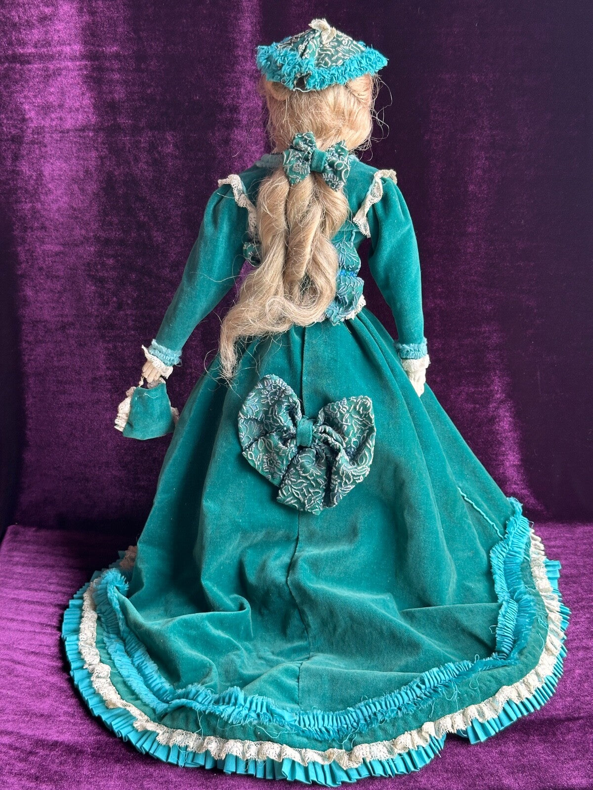Antique French 19” Poupee Bisque Head Fashion Doll