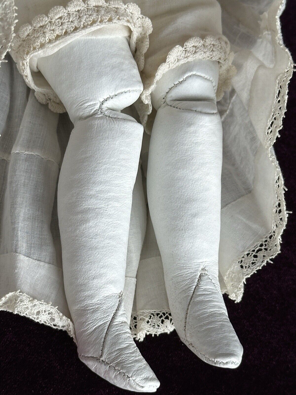 Vintage 15” Reproduction of Antique French Huret Fashion Doll with Glass Eyes