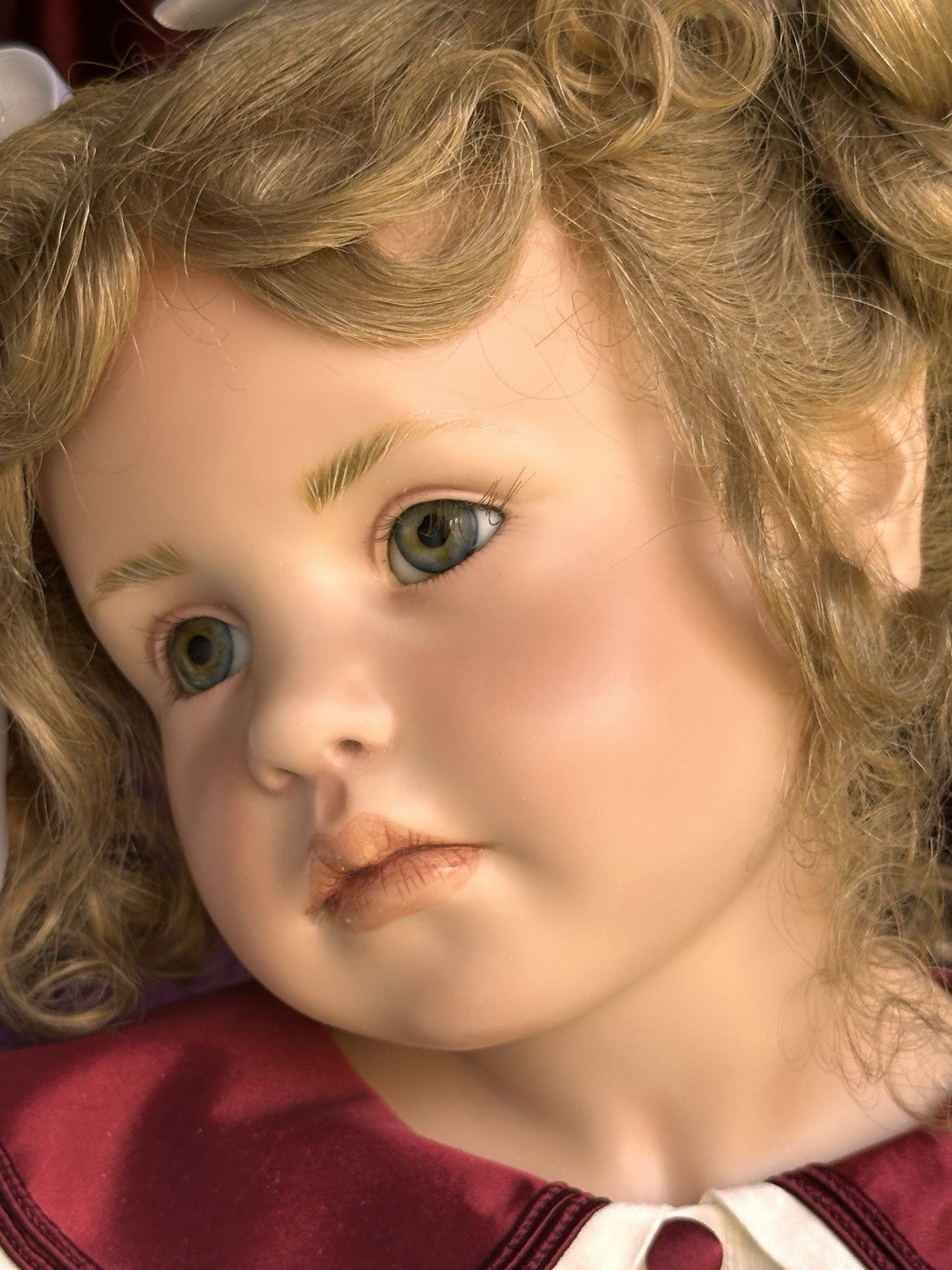 German 31” Hildegard Gunzel Wax Over Porcelain May Doll NIB LE Europe 35