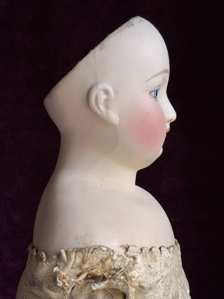 Very Rare 21” Barrois French Fashion Poupee Bisque Head Doll – Painted Eyes