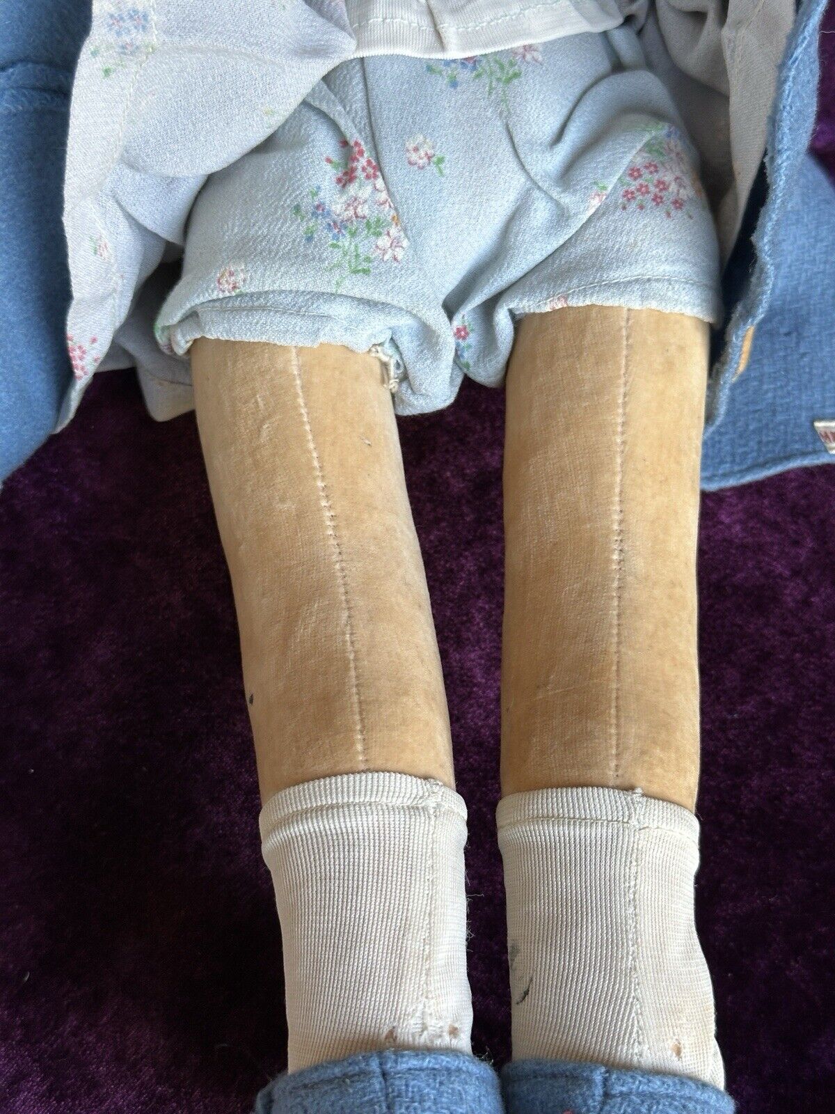 Vintage 18” Original Chad Valley Cloth Princess Elizabeth Doll Made in England