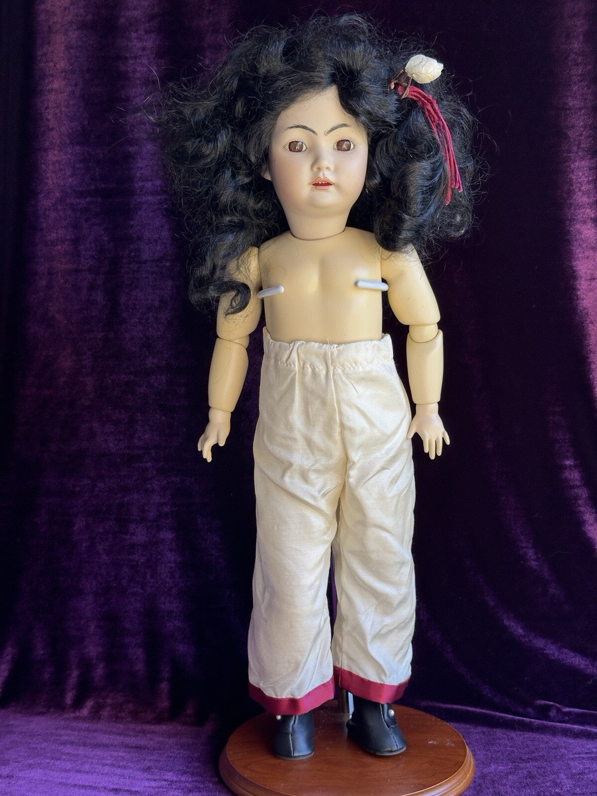 Vintage 21” Porcelain Repro. of Antique German Simon Halbig 1329 Oriental Doll