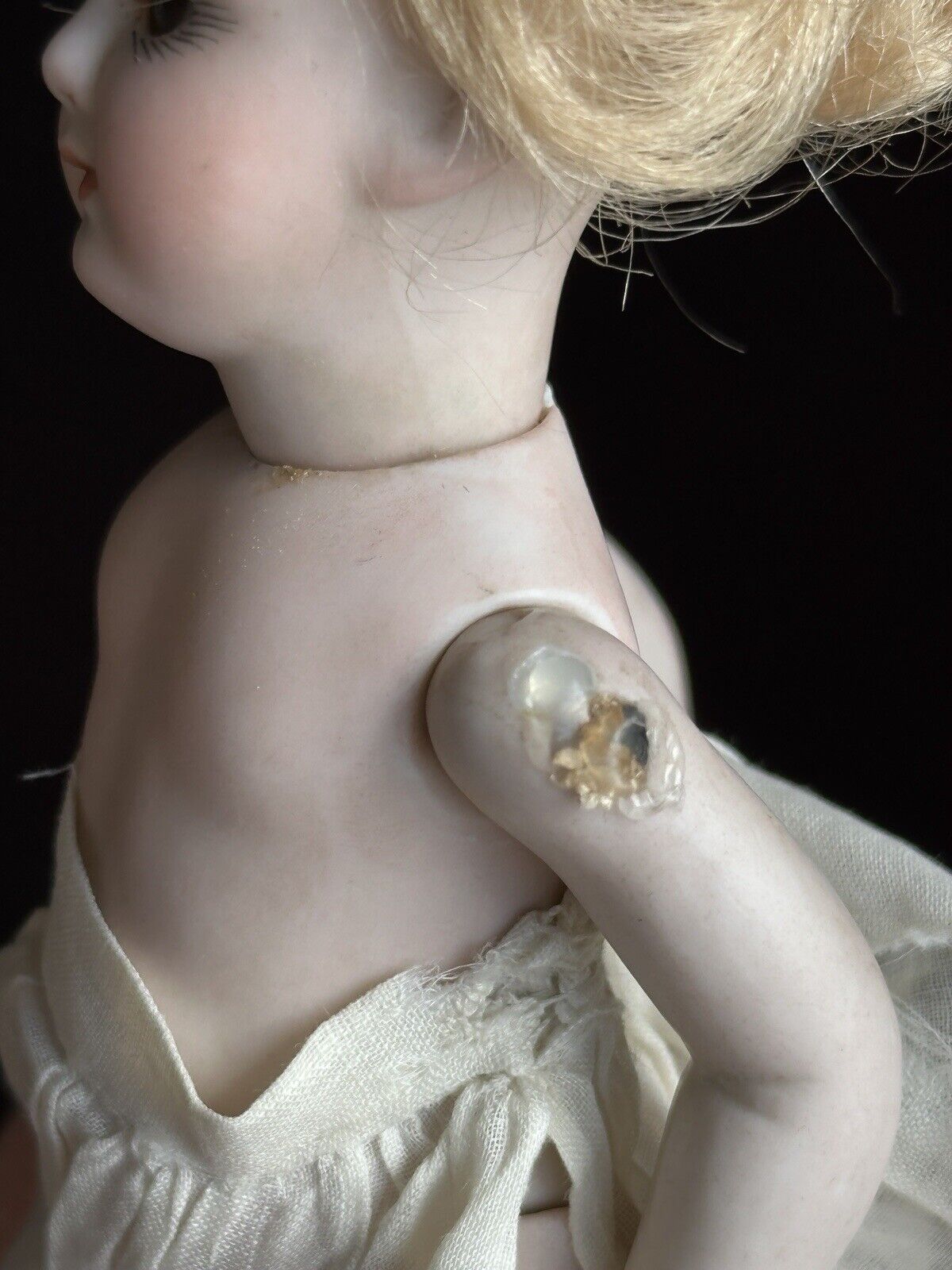 Rare Antique German 6” All Bisque Gebruder Kuhnlenz 96 Mignonette Doll