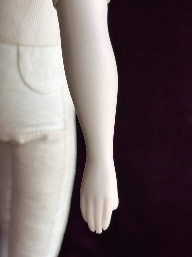 Antique German 16.5” Parian China Bisque Shoulder Head Fashion Doll
