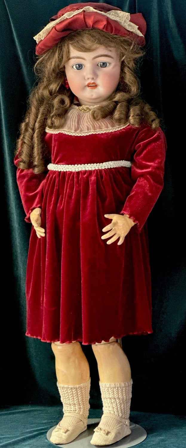 Large Antique German 32" Simon Halbig 1079 Dep Bisque Head Doll
