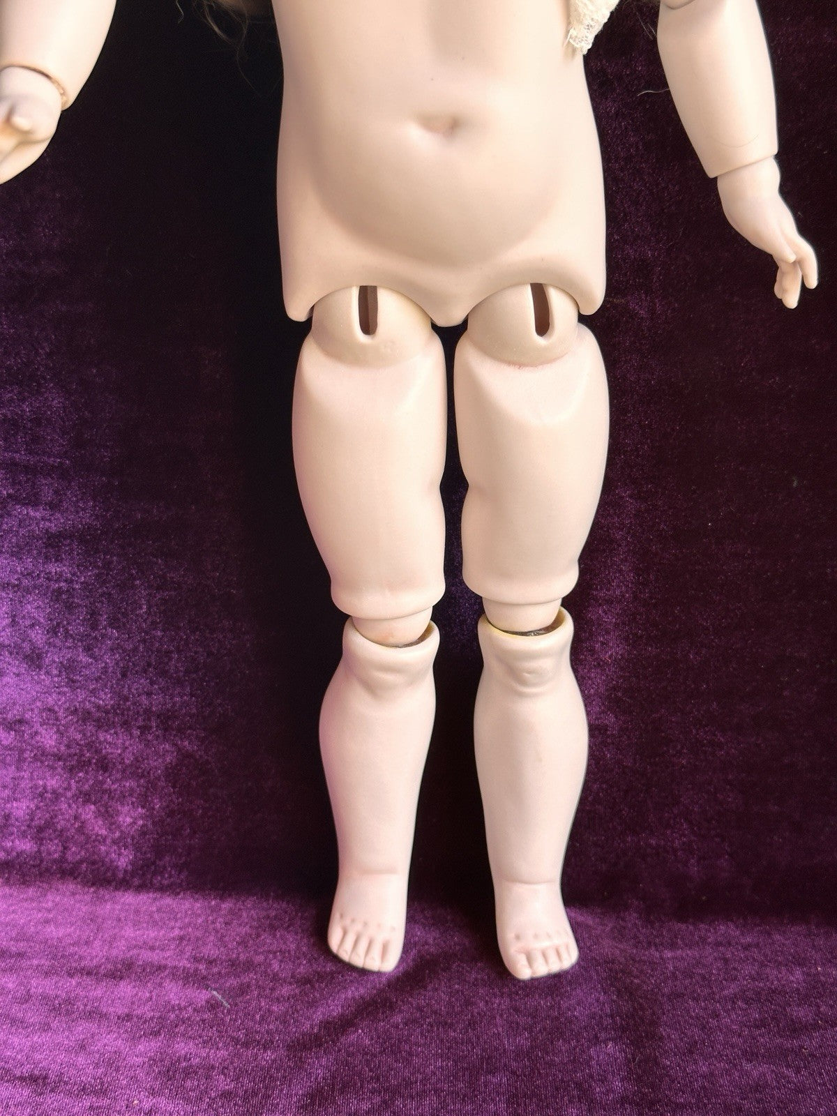 Vintage All Porcelain 19” Reproduction of Antique French Bru Circle Dot Doll