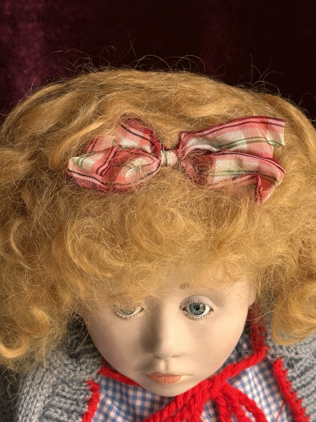 Very Rare OOAK 21” French Artist Malou Ancelin Leather Handmade Signed Doll