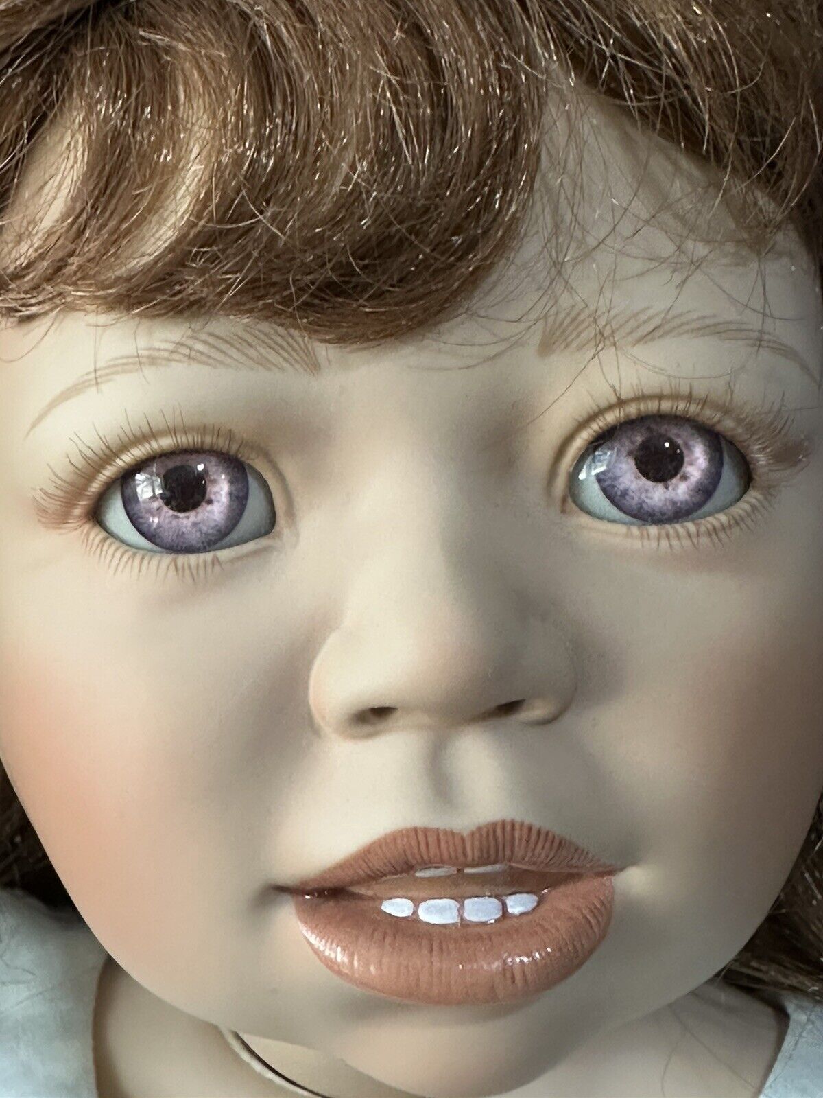 Lifelike 28” Collectible Porcelain Doll “Adela” by Christine Orange LE 500