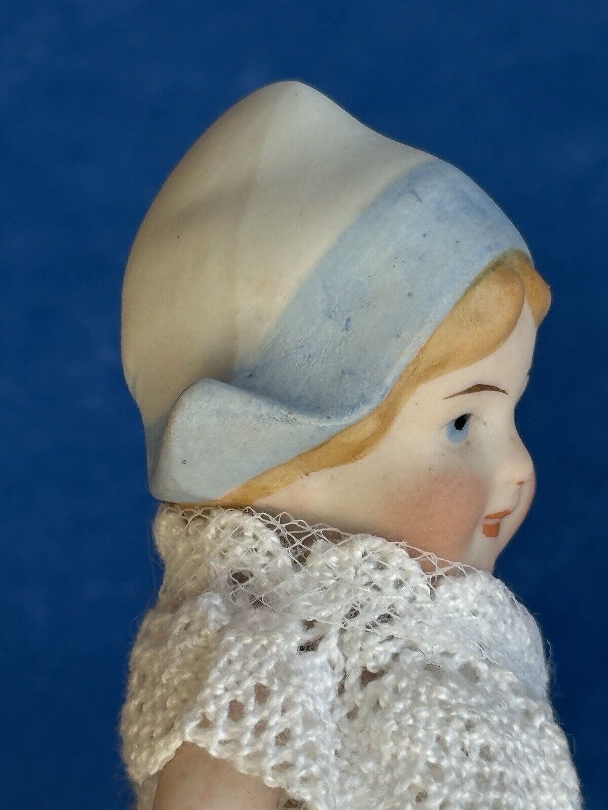 2 OOAK Antique German Parian Bisque Head Dolls Artist Redesign Felted Bodies