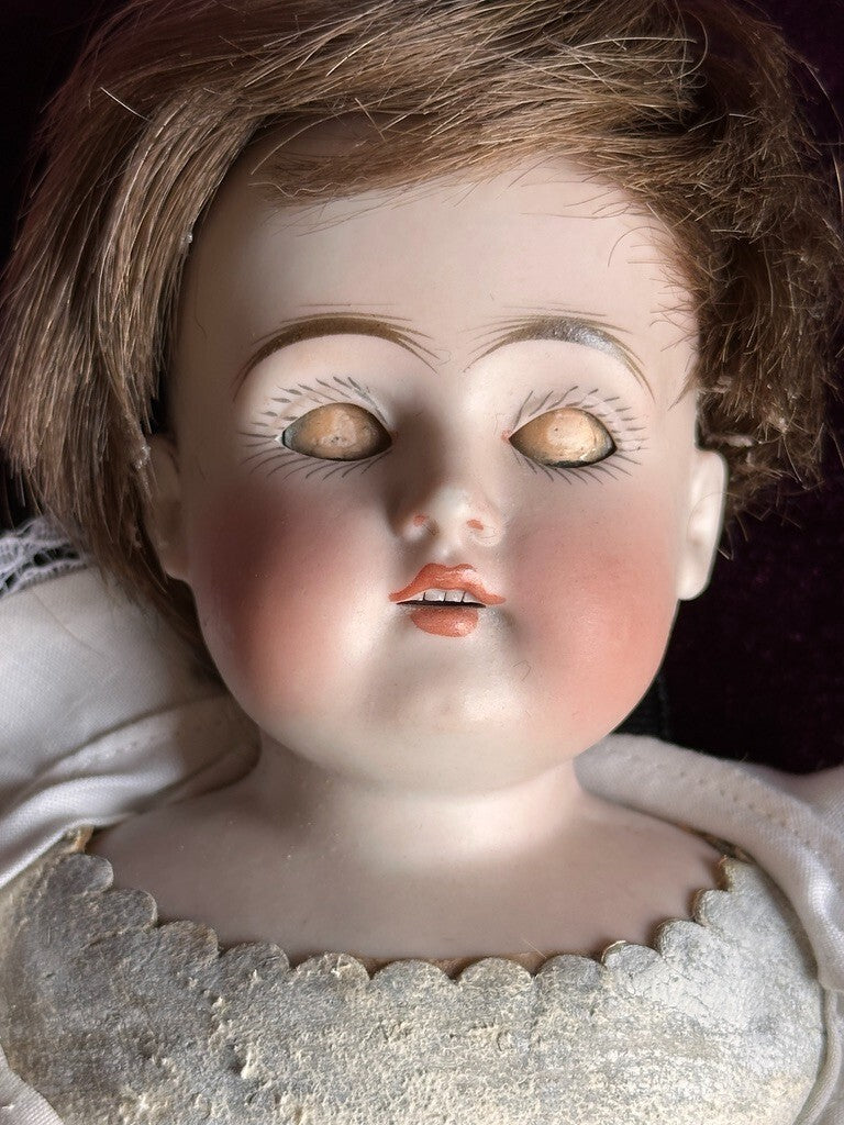 Antique German 13.5" Kestner 148 Bisque Shoulder Head Boy Doll