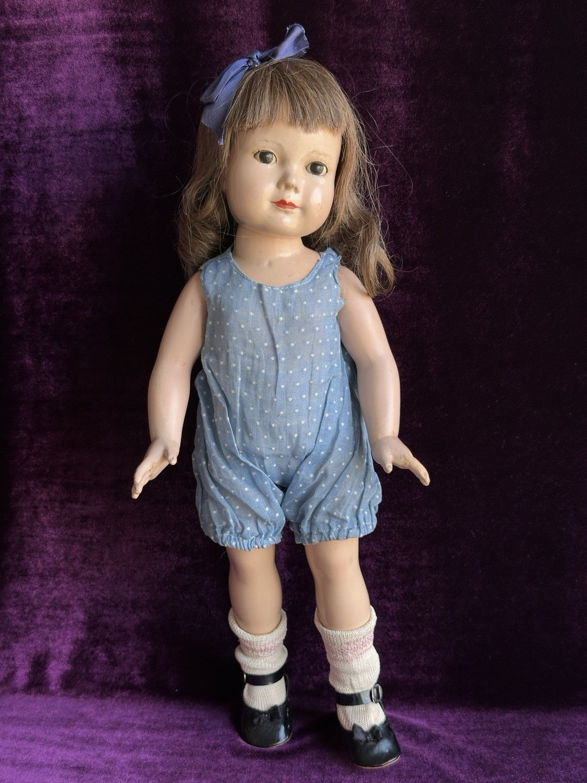 Vintage Original Dewees Cochran 17” Effanbee American Children Composition Doll