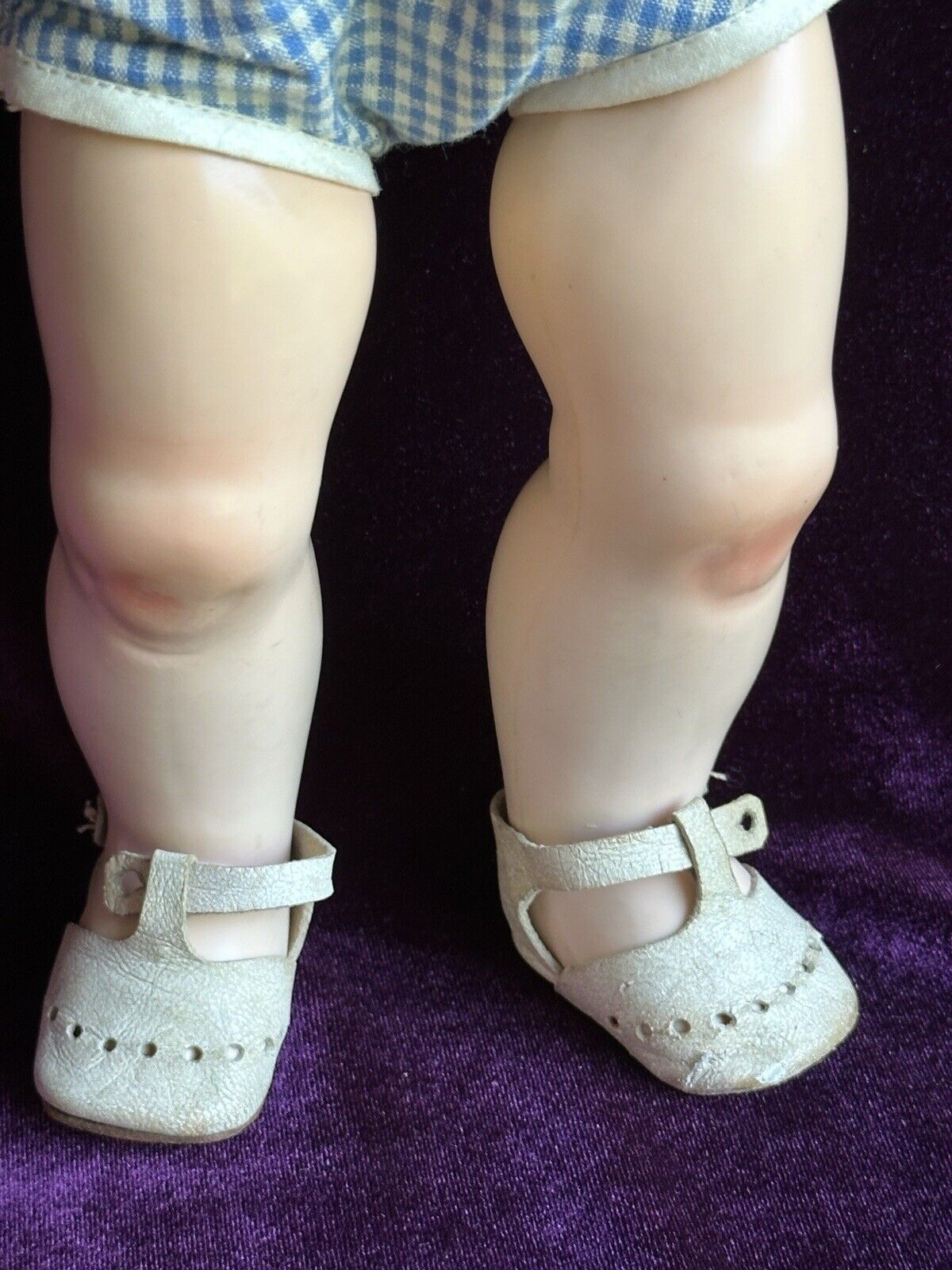 Vintage Plastic 16” Pedigree Made in England Flirty Eyes Toddler Doll
