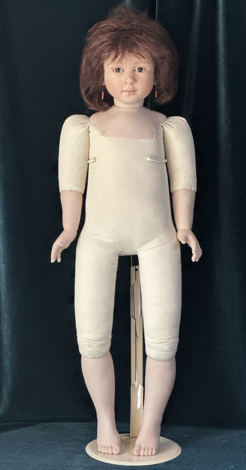 OOAK Collectible Artist 28” Porcelain Doll “Natalie” by Ruth Treffeisen