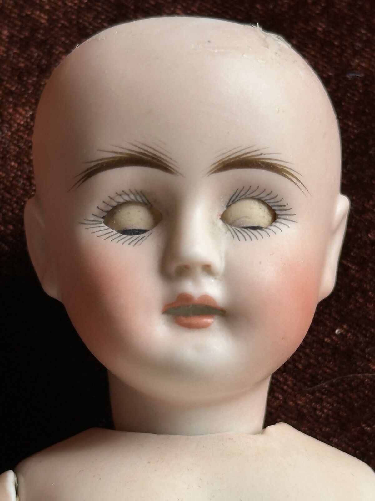 Antique German 8” All Bisque Gebruder Kuhnlenz (?) 49-12 Mignonette Doll