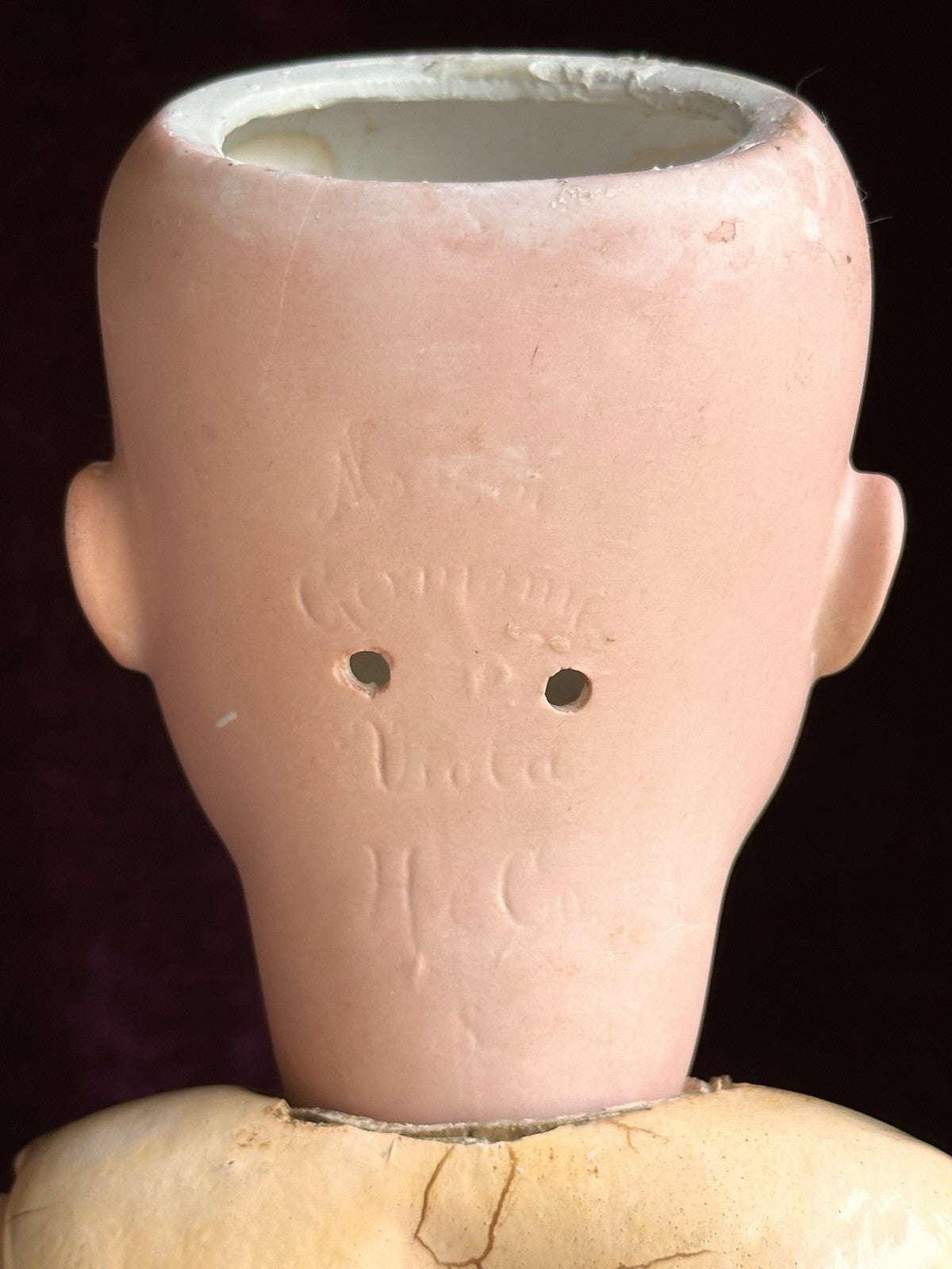 Antique German 24” Hamburger & Co. Viola Bisque Head Doll