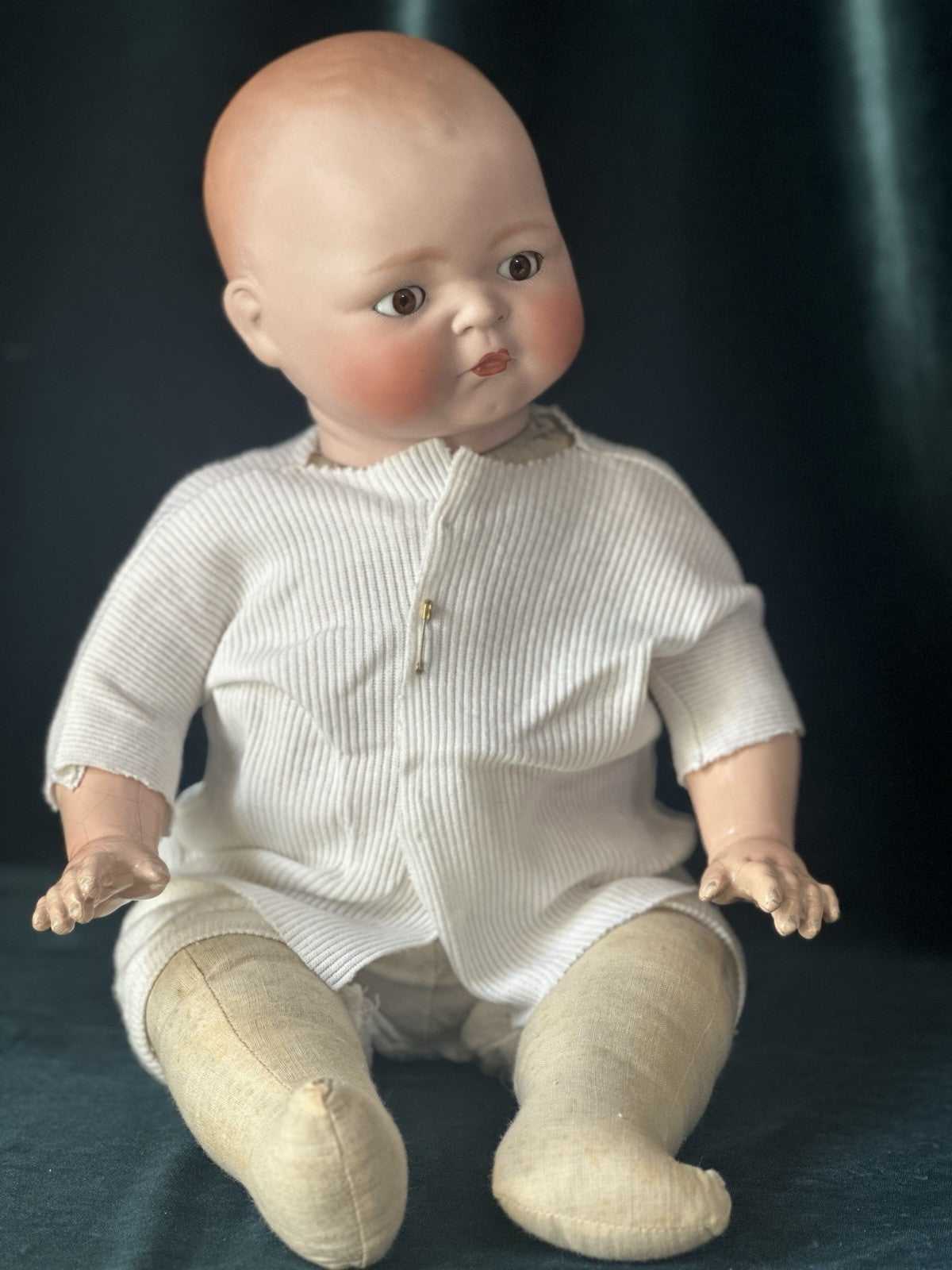 Antique Kestner Century Baby 18” Doll Bisque Head