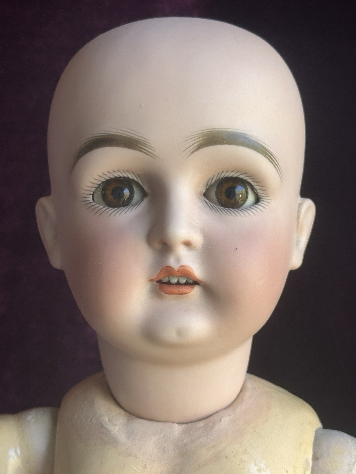 Antique German 18.5” Kestner 129 Bisque Head Composition Body Doll