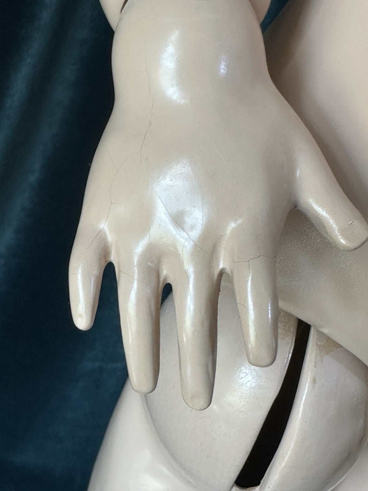 Artist Reproduction of French Jumeau 27” Doll Porcelain Head Seeley Body