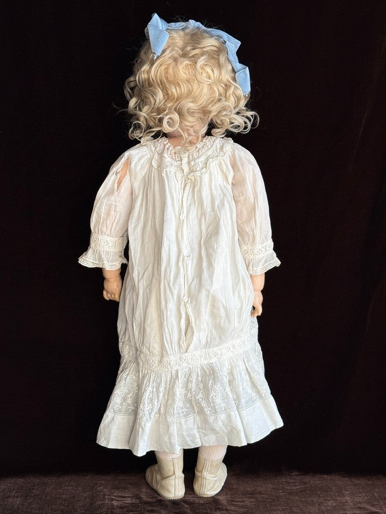 Antique German 28" Simon & Halbig Kammer & Reinhardt Bisque Head Doll