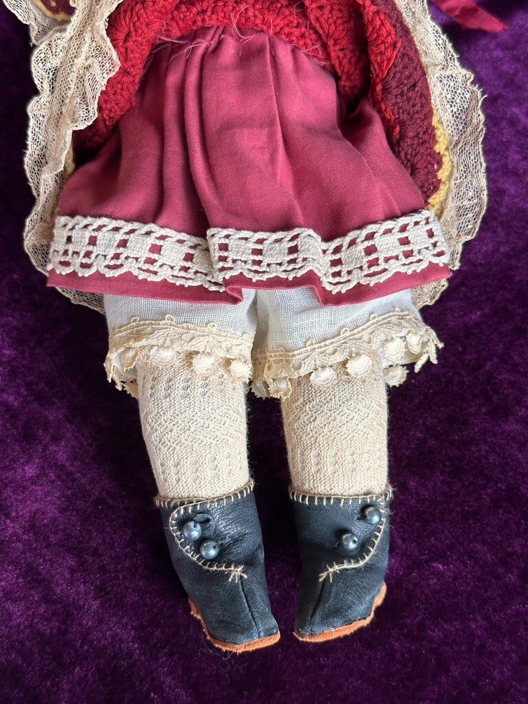 Antique German 16” Early Kestner Alphabet Series Closed Mouth Bisque Head Doll