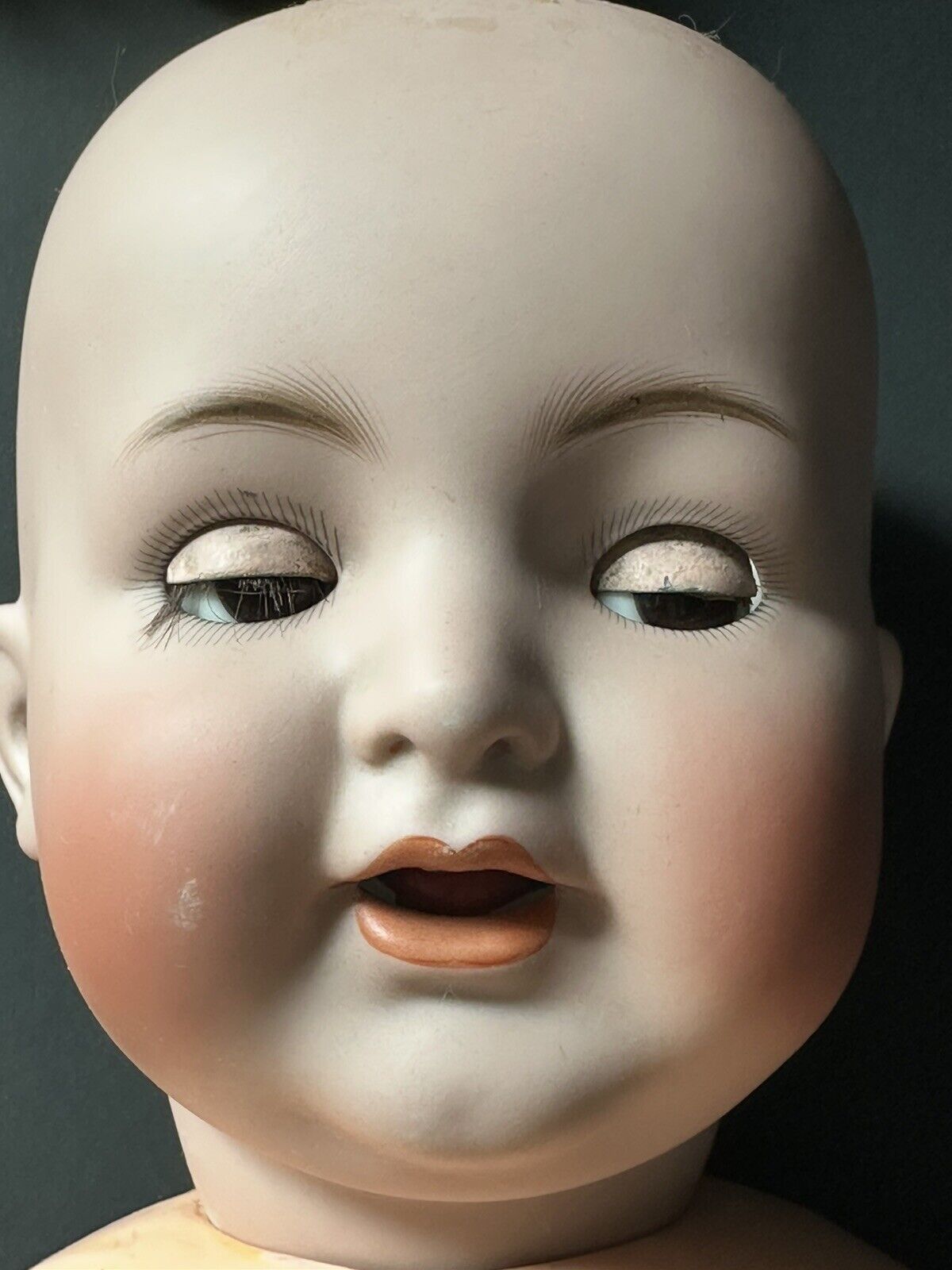 Large 24” Antique German Simon & Halbig Kammer & Reinhardt Flirty Eyes Baby Doll