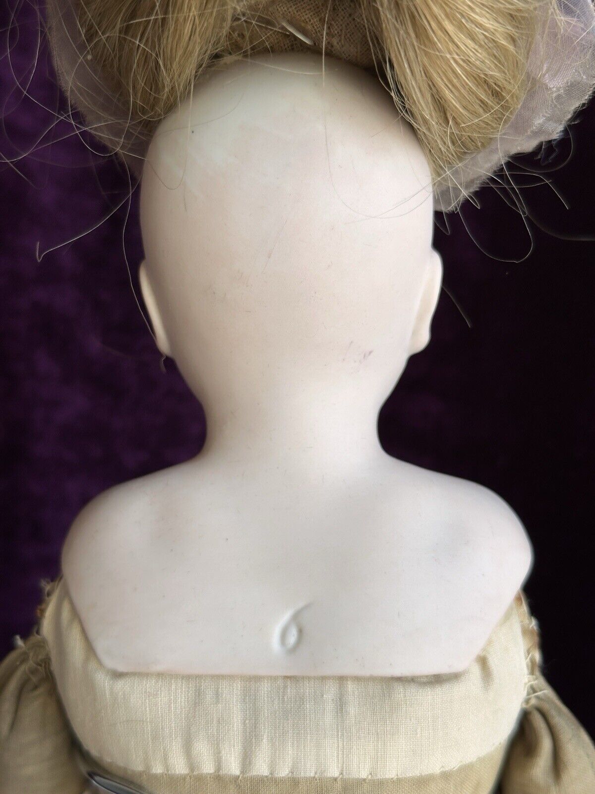 Antique German 16” Kestner (?) Solid Dome Head Belton Bisque Shoulder Head Doll