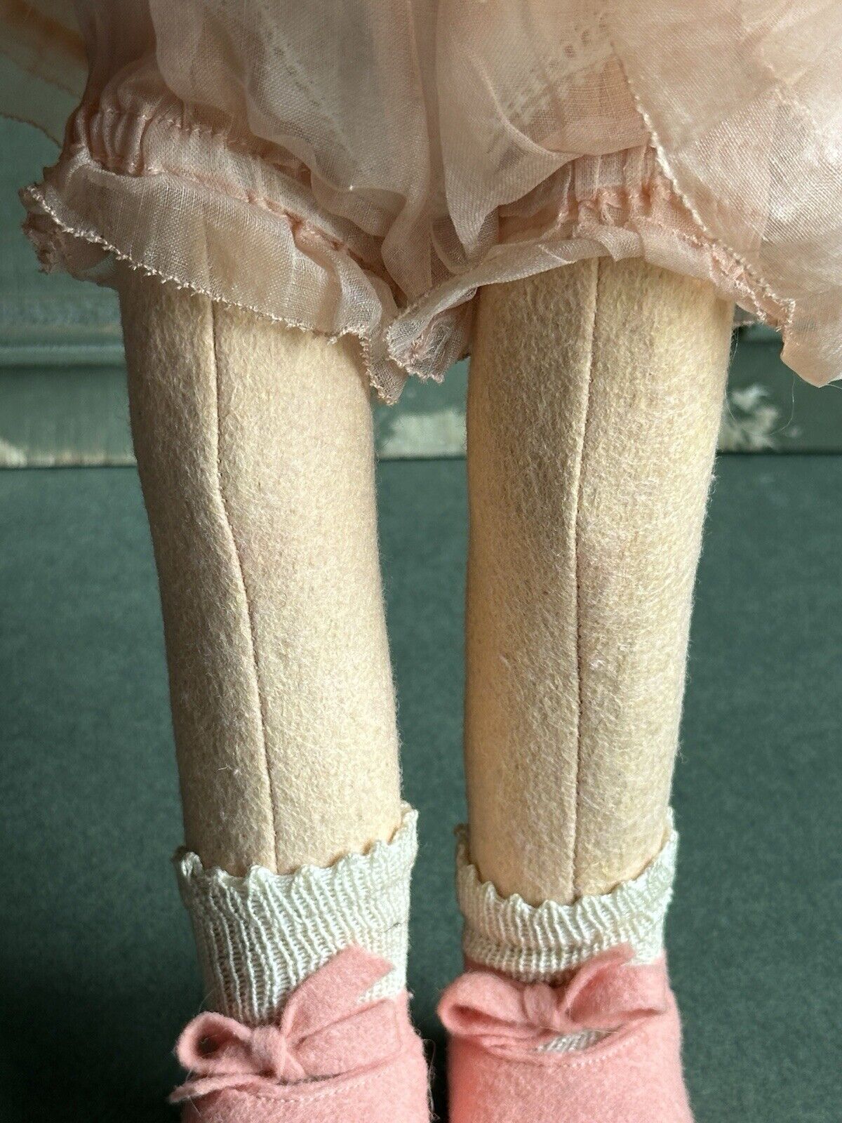 Rare All Original 16” Vintage Italian Lenci 149 Series Felt Cloth Doll with Tag