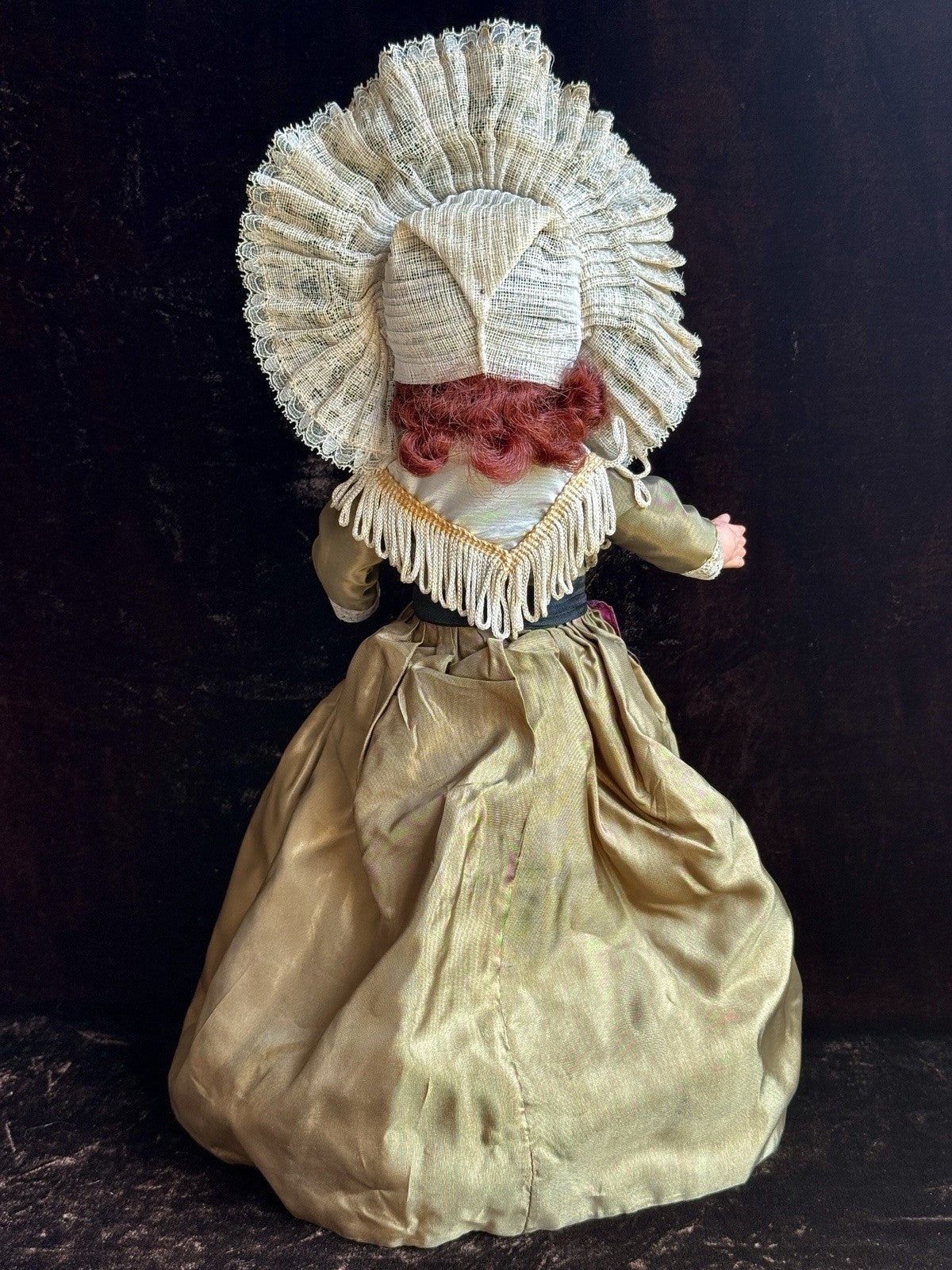 Vintage French 16” Unis Plastic/Composition Traditional Outfit Doll