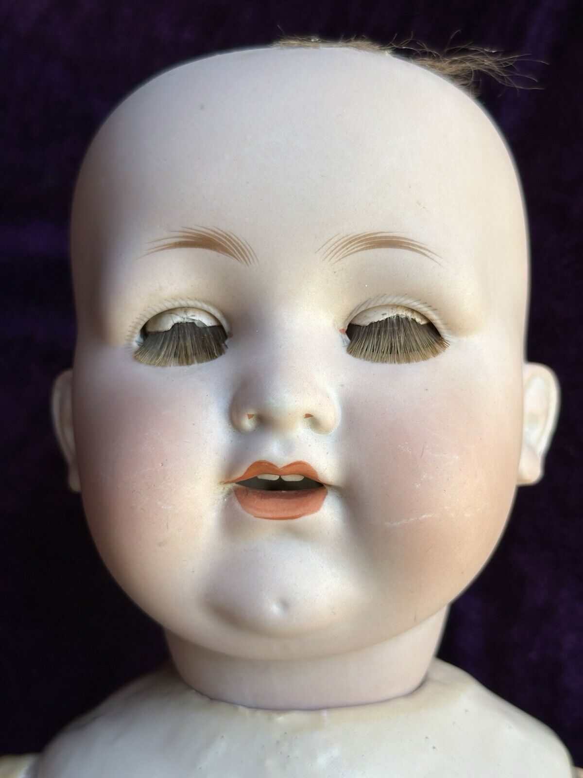 Large Antique German 23” Armand Marseille 990 Bisque Head Baby Doll