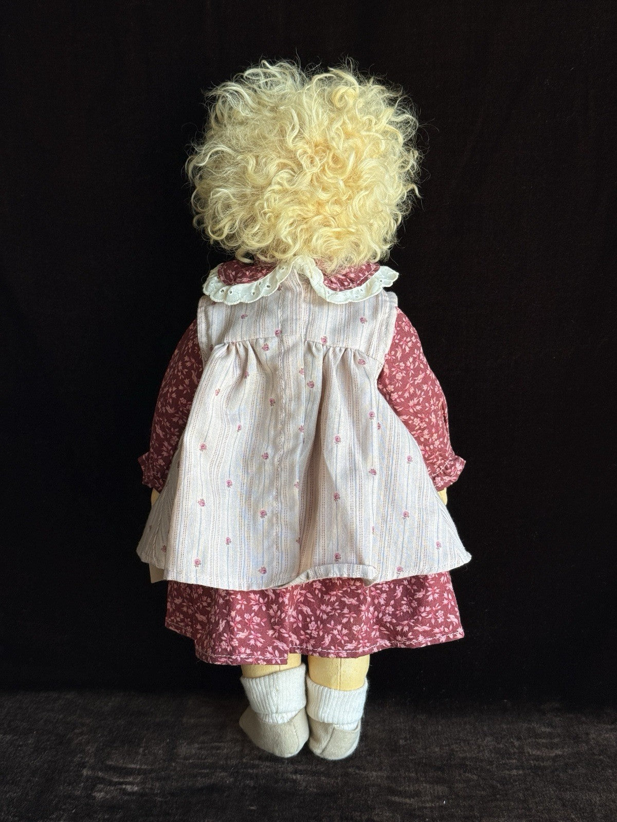 Vintage Artist 17” Parker People K-Lynn Oil Painted Cloth Girl Doll with Tag