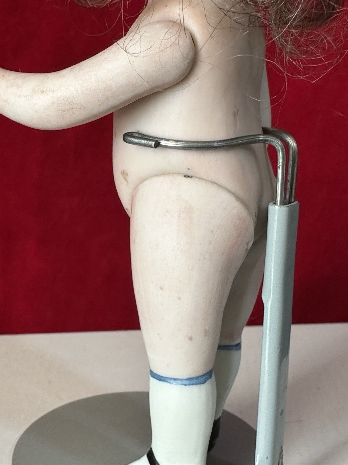 Antique German Kestner (?) 4 1/2” All Bisque Mignonette Doll Mold 208
