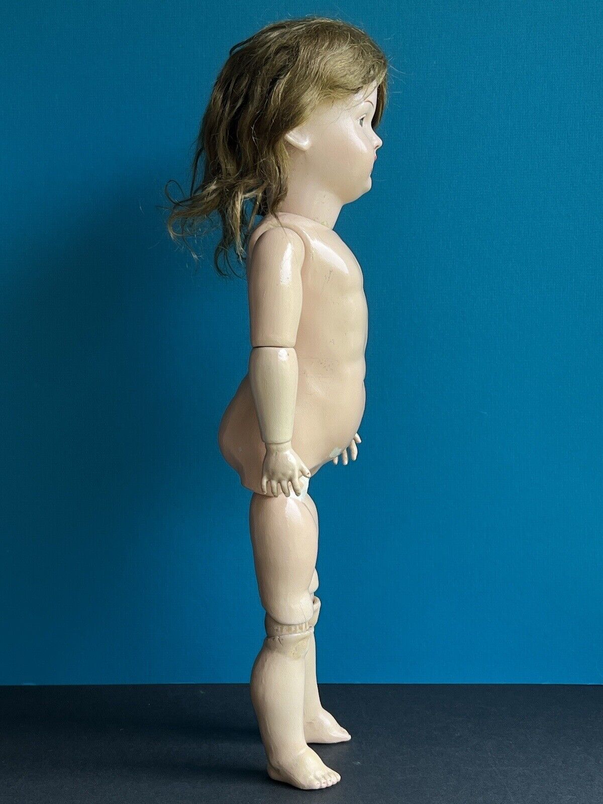 Rare Antique American 20” Composition Doll by F.A.M. Doll Company