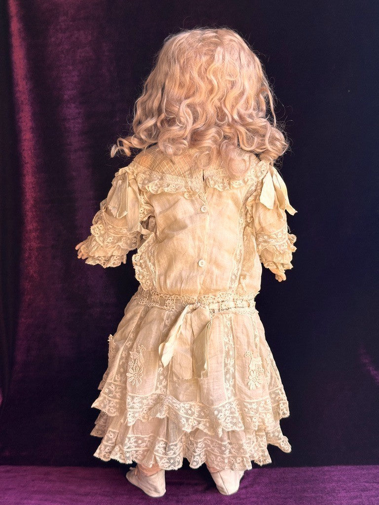 Antique German Halbig Handwerck Bebe Cosmopolite Bisque Head Doll Crier Orig Box