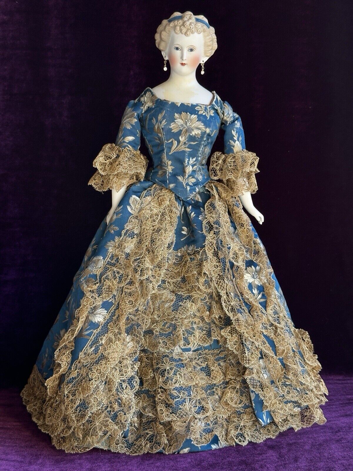 Antique German 18” Countess Dagmar Parian China Head Doll